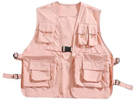 LOVIVER Utility-Weste mit Mehreren Taschen, atmungsaktive Cargo-Weste, Oberbekleidung für Männer, Frauen, Erwachsene, Klettern, Outdoor-Aktivitäten