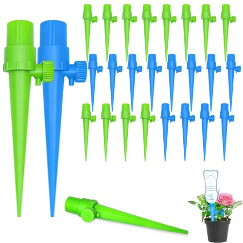 Gxlaihly 24 Pièces Goutte à goutte bouteille,Arrosage automatique pour plante,Arrosage goutte a goutte bouteille,Irrigation goutte à goutte bouteille pour jardin maison arrosage plante vacances