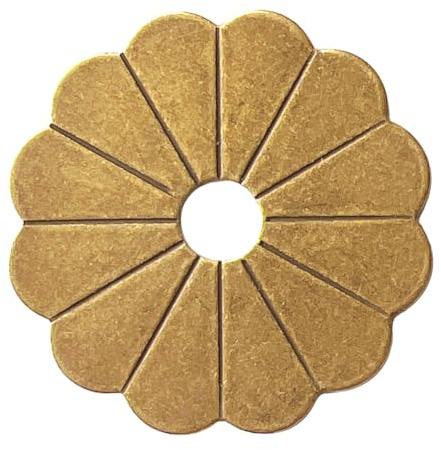 Tiazza 10 arandelas de latón para decoración de muebles, accesorios de latón (bronce)