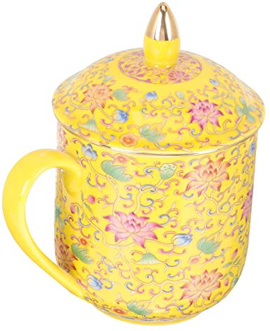 GRADENEVE Chinesische Teetasse Mit Deckel Und Sieb Retro Keramiktasse Für Lose Teeblätter Für Zuhause Büro Und Teehäuser Perfektes Für Teeliebhaber