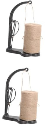 Ciieeo 2pcs Vintage Iron Twine Holder Retro Garden Decor for Crafting and Gardening Classic Rope Storage Adornment Whimsical Household Decoration for Home Office