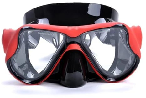 CQJJXKYC Tauchmasken Schnorchelmaske Tauchermaske Optische Brille Schutzbrille mit Linsen aus Kunstharz(A)