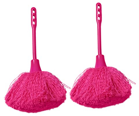 GOOHOCHY Lot de 2 Plumeaux Nettoyage Maison avec Poignée Antidérapante, Fibres Douces, Portable, pour Petites Cages et Stores