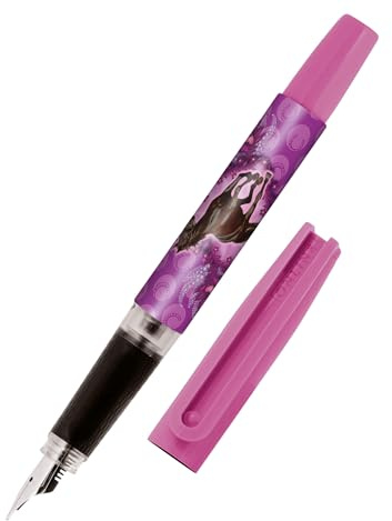 Online Schreiblernfüller mit Iridium-Feder M I toller Schulfüller – robust & ergonomisch I Bachelor Design Pferd Füller Mädchen & Jungen I inkl. blauer Tintenpatrone I Made in Germany