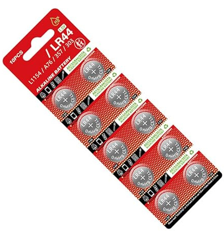 10pcs/sheet LR44 AG13 Button Cell 1.5V High Capacity Coin Cell Battery for RC and Electronic Devices