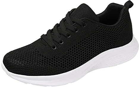 HOOUDO Zapatillas Lona Mujer Zapatillas SeñOra Mayor Ancho Especial Zapatos Fiesta Zapatos Barefoot Casual Blancas Baratas Caminar Anchas