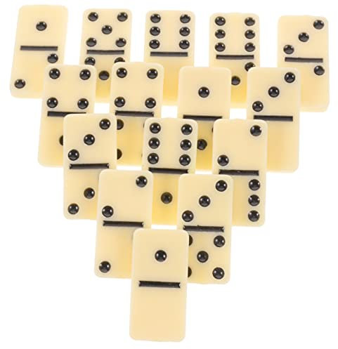 YARNOW Dominosteine Satz Aus Sicherem Material Kompaktes Reise Domino Für Erwachsene Und Familie Klassisches Party Brettspiel Für Spielspaß Innen Und Unterwegs