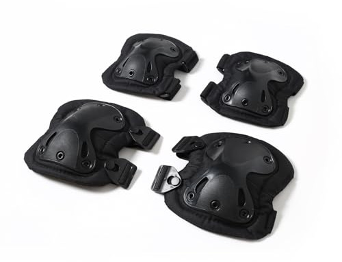 Sport Gomito Pad Ginocchiere Set Traspirante Assorbimento degli urti Sport Attrezzatura protettiva per Skateboard Pattinaggio a rotelle Ciclismo Attrezzatura regolabile per arrampicata su roccia