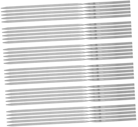 CIYODO Brochetas Reutilizables De Acero Inoxidable Para Asar Brochetas Para Barbacoa Para Pinchos Morunos Parrilla