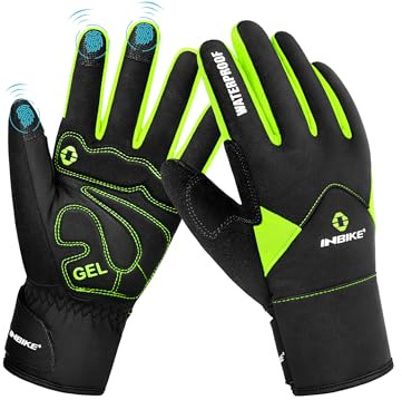 INBIKE Winterhandschuhe Herren mit Thinsulate Warm Winddicht wasserdichte Touchscreen Winter Fahrradhandschuhe für Laufen Skifahren Snowboard Wandern NE966