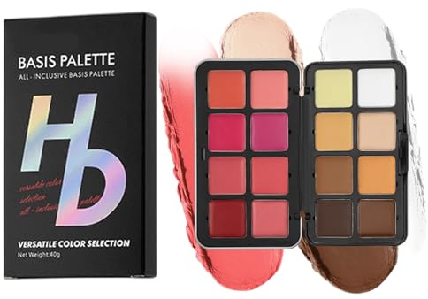 Palette Blush in Crema - 16 Colori Creme Ombretti Blush Trucco | Effetto Lunga Durata Per Guance Ideale Per Regalo Viaggio Compleanno Lavoro Festa Ragazze Donna