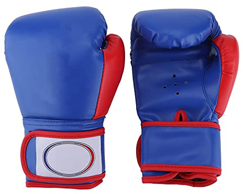 1 pares de guantes de boxeo de boxeo de guantes de boxeo de guantes para niños y niñas (Azul)