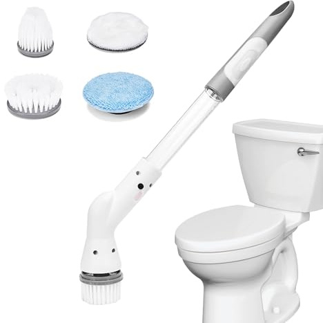 Electric Rotary Washer Dryer - 200RPM Rotary Cleaning Brush, Long Handle Multifunction Tool, Durable Automatic Scrubber Dryer | Practical Home Accessory for Improving Sickness