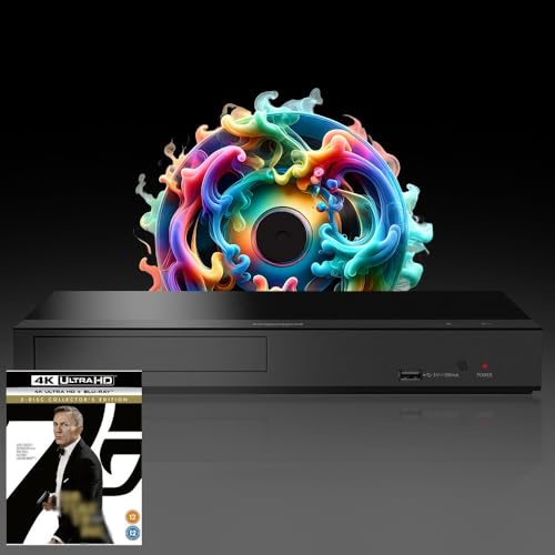 MULTIREGION Blu-ray Player Compatible with Panasonic DP-UB159 MultiRegion for DVD Blu-ray Region B - DVD Regions 1-8 - Bundle Including NTTD 4K UHD Disc