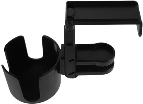 BELLIFFY Soporte para Auriculares con Gancho y Portavasos de Escritorio 85mm, Soporte Multifuncional con Abrazadera Ajustable para Oficina, Escuela y Hogar, Organizador Compacto