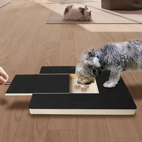 Unghie Per Cani In Legno - 35x25cm Gratta-limas Unghies Estraibile Gatti Con Scatola Per Snack, Tappetino PerUnghie Per Cani, Scratchboard PerUnghie PerCani Per La Cura Delle Unghie Degli Animali