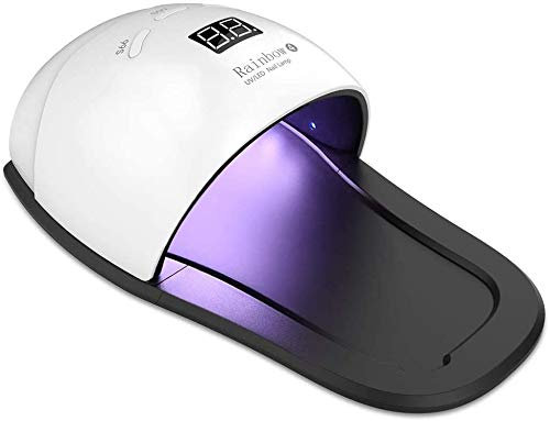 OUKAIDE Lámpara para Uñas, Secador de Uñas UV LED 48W 2 en 1, Nueva Versión para Curar las Uñas de los Pies y las Uñas de los Dedos, Configuración Inteligente de 4 Temporizadores con Autodetección