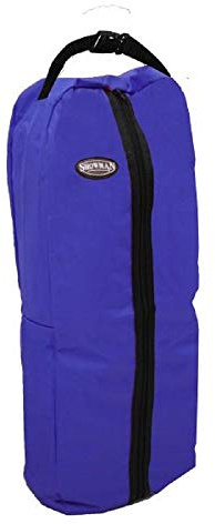 Showman Blue Durable Nylon Halter Bridle Rein Handle Front Zipper Carry Bag