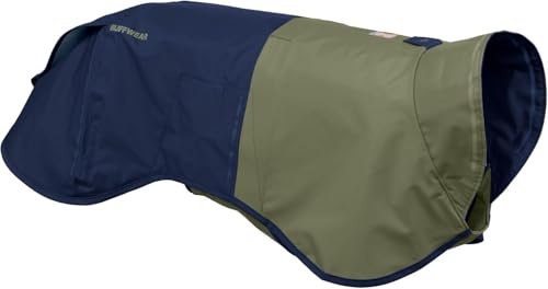 Ruffwear Sun Shower X-Small Hunde-Regenjacke, Allwetter-Hundemantel, wasserdichte Hundejacke, leichte wetterfeste Hundeweste und Hunde-Regenmantel, Größe XS, Mitternachtsblau