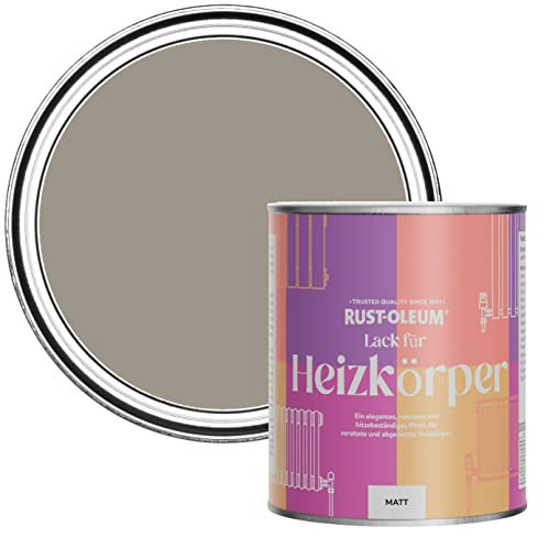 Rust-Oleum, braun Heizkörperfarbe, hitzebeständig, geruchsarm in Matt Finish - Trüffel 750ML