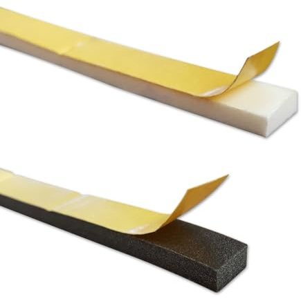 FASTFIX Where the trade saves Double Sided Foam Tape - Black or White - 1mm to 6mm - Security/Glazing/Craft Tape (White, 3mm)