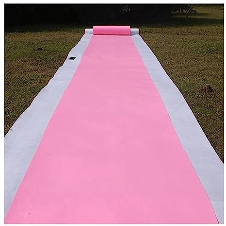 pujindu Rosa Teppich Läufer Für Party, Läufer Runway Teppich Für Prom, Hochzeitsparty Flurteppich, 2,2 MmDicke Für Film-Themen-Party-Dekos (Farbe : Rosa, Größe : 1x50m)