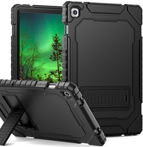 Grifobes Hülle für Samsung Galaxy Tab A9 Plus - 11 Zoll 2023 Galaxy A9+, Schlank Stoßfeste Robuste Schützend Mit Ständer für SM-X210/X216/X218, für Mann Kinder (Schwarz)