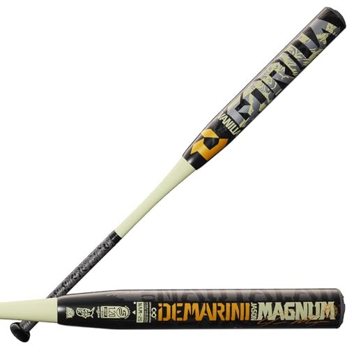 WILSON Unisex – Erwachsene 2025 Jason Magnum Signature Nautalai Vanilla Gorilla Slowpitch-Schläger, Schwarz/Gold, 34/24 oz