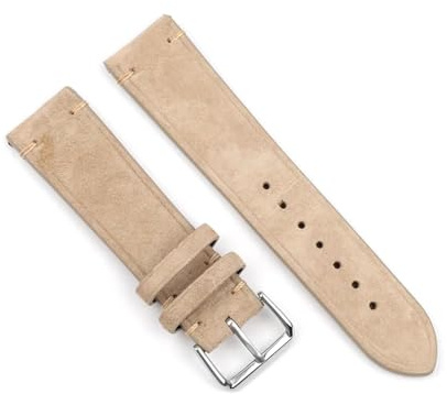 ROWCES Vintage-Uhrenarmbänder aus Wildleder, 18mm, 20mm, 22mm, 24mm, Ersatzarmband für Uhrenzubehör