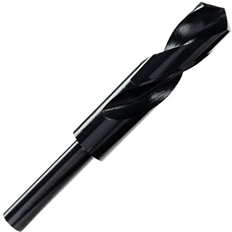 Rennie Tool - 3/4 HSS Blacksmith Drill Bit - Reduced Shank Drill Bit | For Aluminium, Steel, Wood, Plastic, Non-Ferrous Etc. 1/2 Shank (12.7mm) Imperial Size