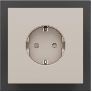Avolt Square 2 Steckdosenleiste mit USB-C – Design Steckdosenwürfel mit 3-Steckdosen & 2 USB-C Ports (30W) – Mehrfachsteckdose für Büro & Zuhause – In Mehreren Farben Erhältlich (Sand)
