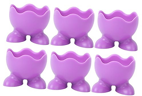 PRETYZOOM Hueveras De Silicona para Cocer Huevos 6 Unidades Soportes para Huevos Cocidos Utensilios De Cocina