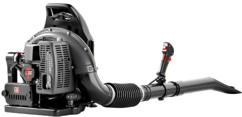 TDH Gas Backpack Leaf Blower, 2-Stroke Handheld Snow Blower with 665 CFM & 205 MPH High Power for Commercial Lawn Care, Yard Debris & Snow Removal, Gray