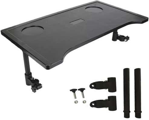 Wheelchair Tray 21x12 In Stable Secure Wheelchair Table Tray with Cup Holders Detachable Reliable Frosted Table for Eating Reading Resting