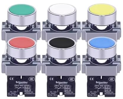 1 Uds ZB2-BE101C interruptor pulsador autorreinicio 1 normalmente cerrado XB2BA32C XB2BA52C XB2BA22C XB2BA12C XB2BA42C XB2BA62C(XB2BA12C white)