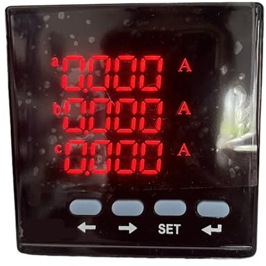 SHMKBDPF Misuratore di Pannello con Display Digitale amperometro a LED trifase con RS485(80 * 80mm)