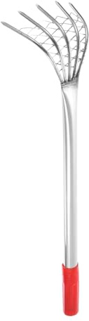 QUARKZMAN Rastrillo De Almejas 19.68 Pequeño Rastrillo para Almejas Cavador De Suelo con Mango Ergonómico para Excavación De Mariscos Jardinería Cultivo Patio