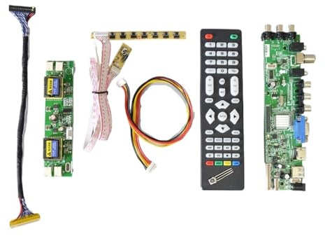 DS.D3663LUA.A81.2.PA V56 V59 Carte De Pilote LCD Universelle Prise en Charge De La Carte TV DVB-T2 + Interrupteur À 7 Touches + IR + Onduleur À 4 Lampes + LVDS 3663