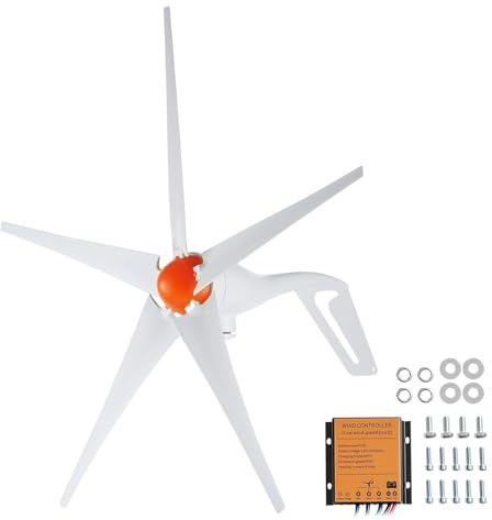 Generatore di turbina eolica da 500 W con regolatore MPPT per energia off-grid in casa, fattoria, camper, barca