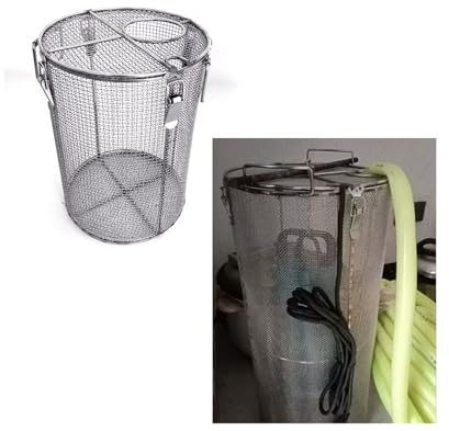 Coperchio Filtro per Pompa Sommersa in Acciaio Inossidabile per Laghetto(25cm(9.84in),45cm(17.72in))