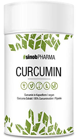 Curcumin 95% Kurkuma Kapseln Hochdosiert 1 x 60 vegane Kurkuma Extrakt Kapseln mit einem garantierten Anteil von 95% Curcuminoiden. Eine Kapsel entspricht ca. 94,8 g Kurkuma Pulver