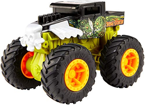 Hot Wheels GCF94 - Monster Trucks 1:43 Bash Ups Spielzeugauto, Zufällige Auswahl, Spielzeug ab 3 Jahren, Modell und farblich Sortiert