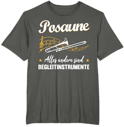Musiker Posaune Blasorchester Musikinstrument Band Geschenk T-Shirt