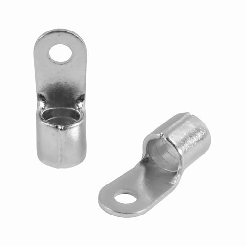 Pack of 25 SeKi Ring Cable Lugs 16-25 mm², M5 I Crimp Cable Lugs Uninsulated I for Multi, Fine-Wire Conductors I Press Cable Lug Made of Tinned Copper