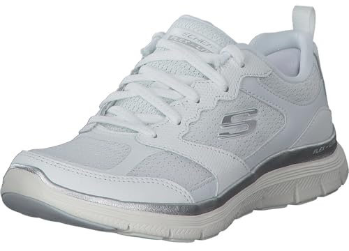 Skechers Dam Flex Appeal 4.0 Active Flow Sneaker, Vitt, 39.5 EU