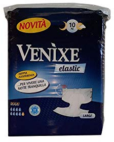 VENIXE PANNOLONI ADULTO MAXI NOTTE LARGE 10 PZ. - VENDITA CARTONE DA 4 CONF. DA 10 PZ. = TOTALE 40 PANNOLONI