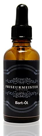 Friseurmeister Bartöl 50ml - Hochwertiges bartöl herren beard oil Männer zur Bartpflege natürlich hautfreundlich tägliche bartpflege geschenke für männer