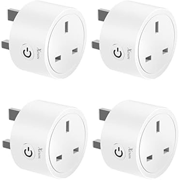 XENON Smart Plug, Wi-Fi Plug, Smart Socket, Compatible with Alexa & Google, Wireless Timer Socket, App Remote Control, No Hub Required, 13A (4 Packs)