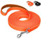 IOKHEIRA Trainingsleine für Hunde, wasserdichte Hundeleine mit Gepolstertem Griff 5m/10m/15m/20m, PVC-Hundeleine mit Starkem Rückruf für Hunde, Tracking & Camping (5M, Orange)