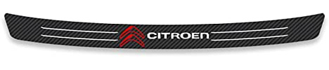 Protección para Parachoques Trasero Coche, para Citr-oen C4 C1 C5 C3 C6 C4L C-Elysee VTS DS3 DS4 DS5 DS6, Fibra Carbon Maletero de Coche ​Antirrayas Pegatinas Tiras Protectoras Accesorios